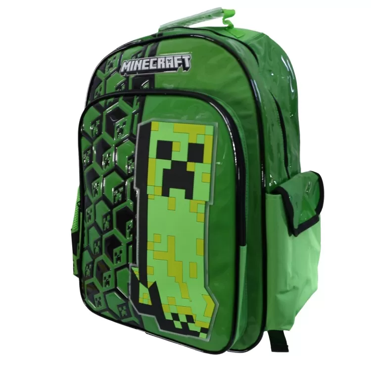 Mochila Escolar Cresko 2026 Minecraft 18" Art.MI118